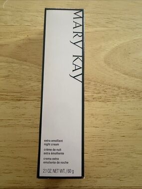 Mary Kay Extra Emollient Night Cream White and Black Box